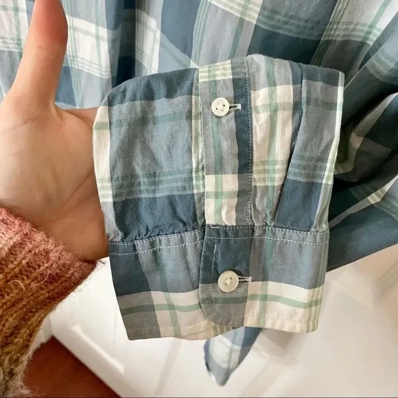 J Crew Men’s Button Down Plaid Long Sleeve Casual Dress Shirt L Tall - Picture 12 of 12